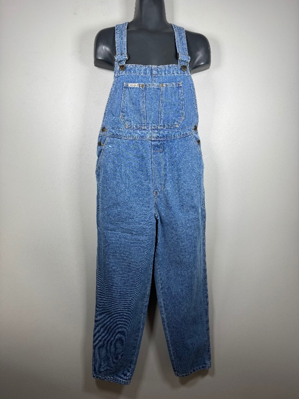 Nevada Vintage Classic Blue Denim Overalls Jumpsuit fits adult S-M